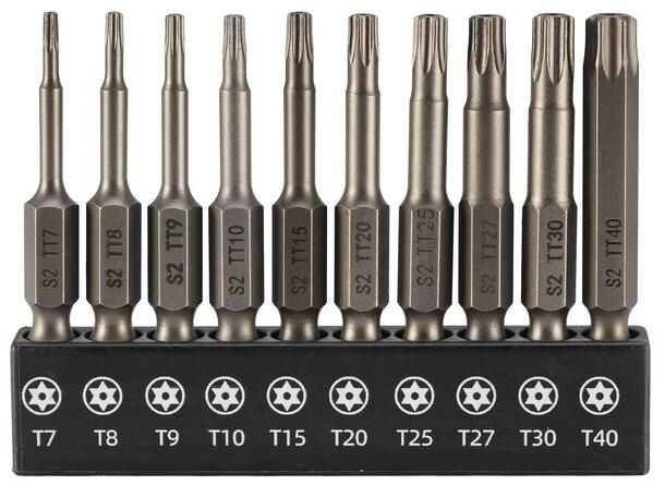 Набор бит ударных TORX 50 мм Impact SGS 6350T7-T40, сталь S2, 10 шт - фото